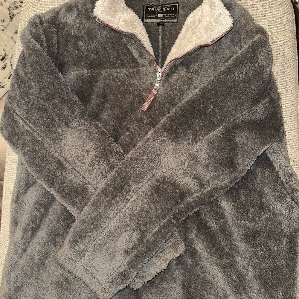 True Grit Gray Fleece Sweatshirt
